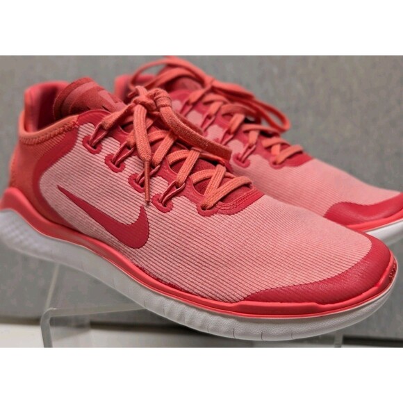 Womens Nike Free Sz 8 Coral Pink Athletic Running Sneakers Shoes Ah5208-800 - Picture 4 of 9